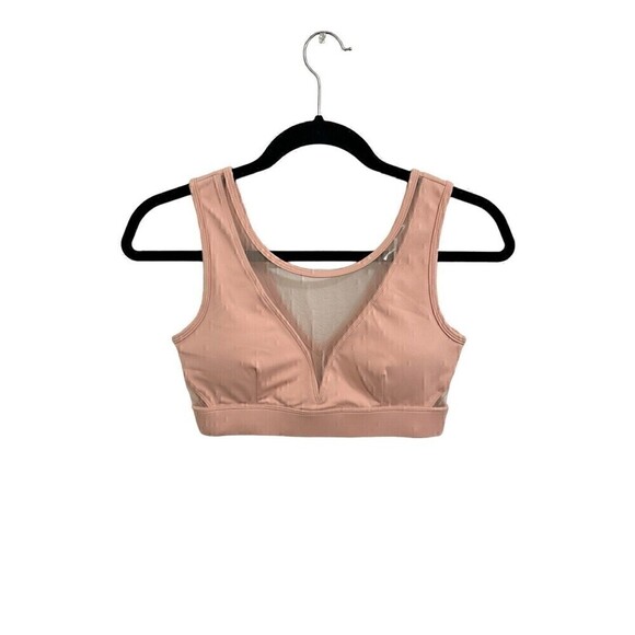 NEW Cleo Harper Sports Bra Size Small Womens Rise Bralet Pink With Pads Running - Picture 1 of 3